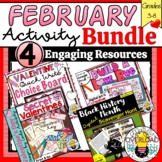 February Activity Bundle: Valentine Activities & Black His