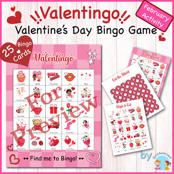 February Activity - Valentine's Day Bingo | Valentingo! by Eva and Emma ...