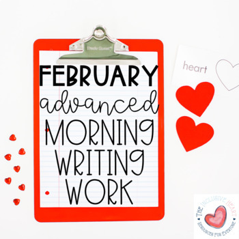 Preview of February Special Education Advanced Morning Writing Work-Daily Skills Practice