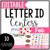 February Alphabet Centers: Editable Letter ID Games and Centers