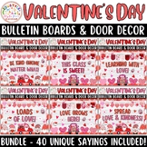 February And Valentine's Day Bulletin Boards Bundle with 4
