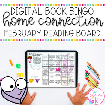 Preview of February Book Bingo Digital Reading Board | Google Slides
