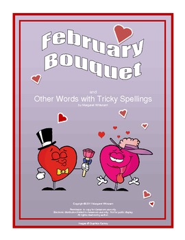 Preview of February Bouquet:  A Vocabulary/Spelling Brain Teaser