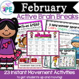 February Brain Break Activities