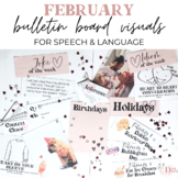 February Bulletin Board Visuals for Speech & Language