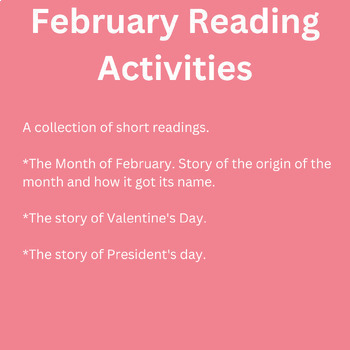 Preview of February Bundle, Digital Resource, February Holidays, Month of February