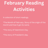 February Bundle, Digital Resource, February Holidays, Mont