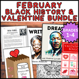 February Bundle Valentine's Day Black History Month Activi