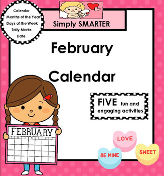 Preview of SMARTBOARD February Calendar