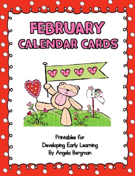 Preview of February Calendar Cards - FREEBIE