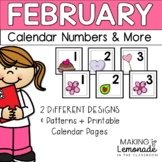 February Calendar Numbers & More