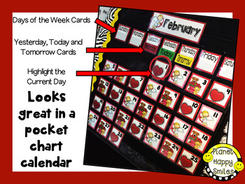 February Calendar Number Cards, Math and Activities