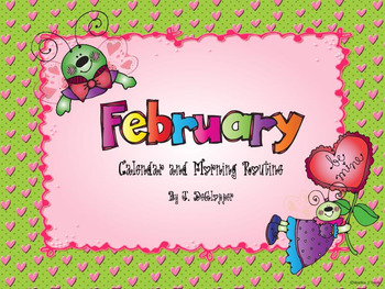 Preview of February Calendar and Morning Routine