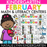 February Centers for Kindergarten | Low Prep Math & Litera
