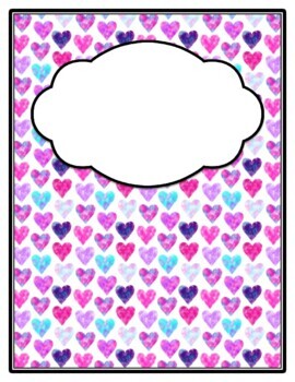 3 Products, February Classroom Decor Printables Bundle, Hearts 