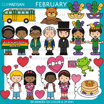 month of february clip art