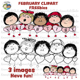 February Clipart FREEbies (Karen's Kids Clipart)