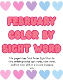 February Color by Sight Word