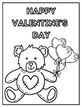 February Coloring Pages by Elementary by Eline | TPT