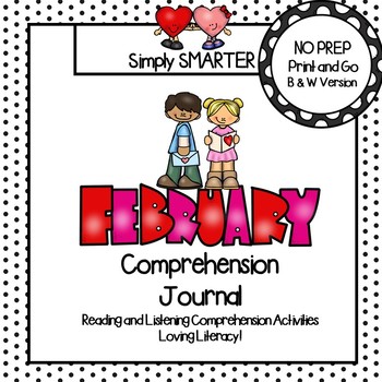 Preview of February Comprehension Journal:  Reading Comprehension Passages and MORE