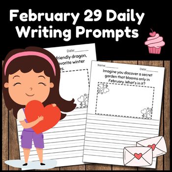 Preview of February Daily Creative Writing Prompts | 31 Days of Writing