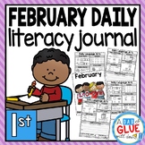 February Daily Literacy Review Journal for First Grade