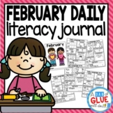 February Daily Literacy Review Journal for Kindergarten