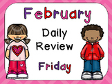 February Daily Review PowerPoints for Kindergarten~ Great 
