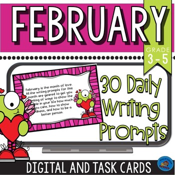 Preview of February Daily Writing Prompts 