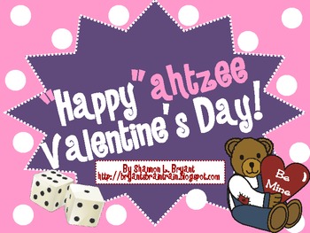 February Dice Game ("Happy"ahtzee Valentine's Day!)