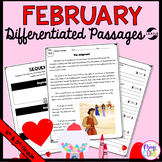 February Differentiated Reading Comprehension Passages Lex