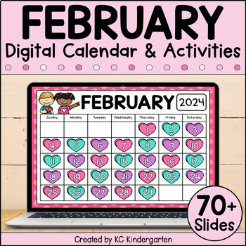 Preview of February Digital Calendar
