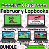 February Digital Interactive Notebook BUNDLE Google Classroom