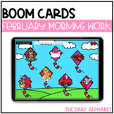 February Digital Morning Work | Kindergarten Boom Cards™