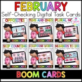 February Digital Task Cards | Boom Cards™ | Distance Learning