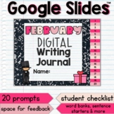 February Writing Prompts Daily Digital Journal Google Slides