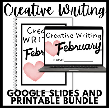 Preview of February Digital and Printable Creative Writing