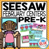 February Digital and Valentine's Day Seesaw Activities for Pre-K