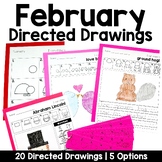 February Directed Drawings with Shapes | Winter