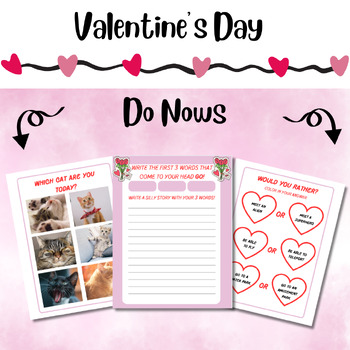 Preview of February Do Nows | Social Emotional Learning | Mindfulness Practice | Writing