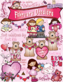 February Doodlers - Love and Valentine Kids Clip Art