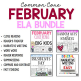 February ELA Bundle Common Core Aligned for Grades 4-6