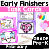 February Early Finisher Activity Phonics and Math Task Car
