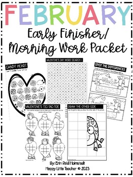 Preview of February Early Finisher/Morning Work Packet