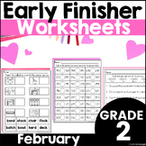 February Early Finisher Worksheet Winter Phonics and Math 