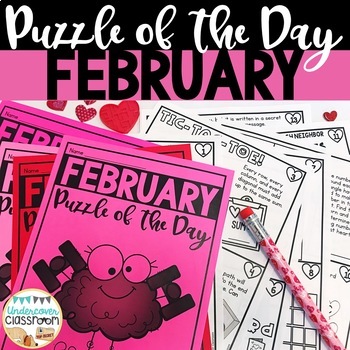Preview of February Early Finishers | February Enrichment | Morning Work | Puzzles