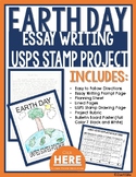 April Earth Day Opinion Writing Activity and USPS Stamp Ar