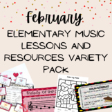 February Elementary Music Lessons and Resources Variety Pack