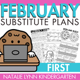 February Emergency Sub Plans for 1st Grade