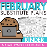 February Emergency Sub Plans for Kindergarten